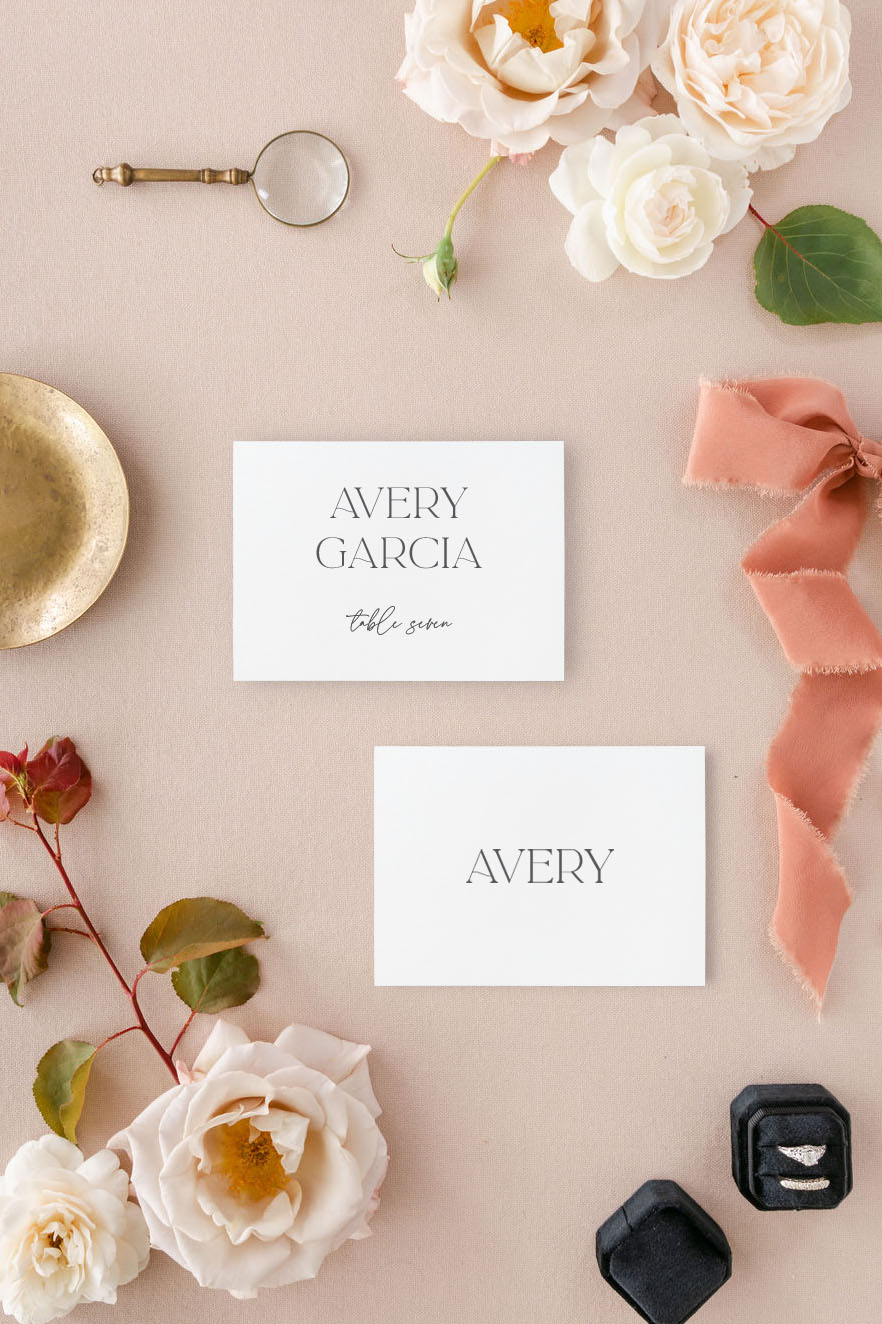 Wedding deals name cards