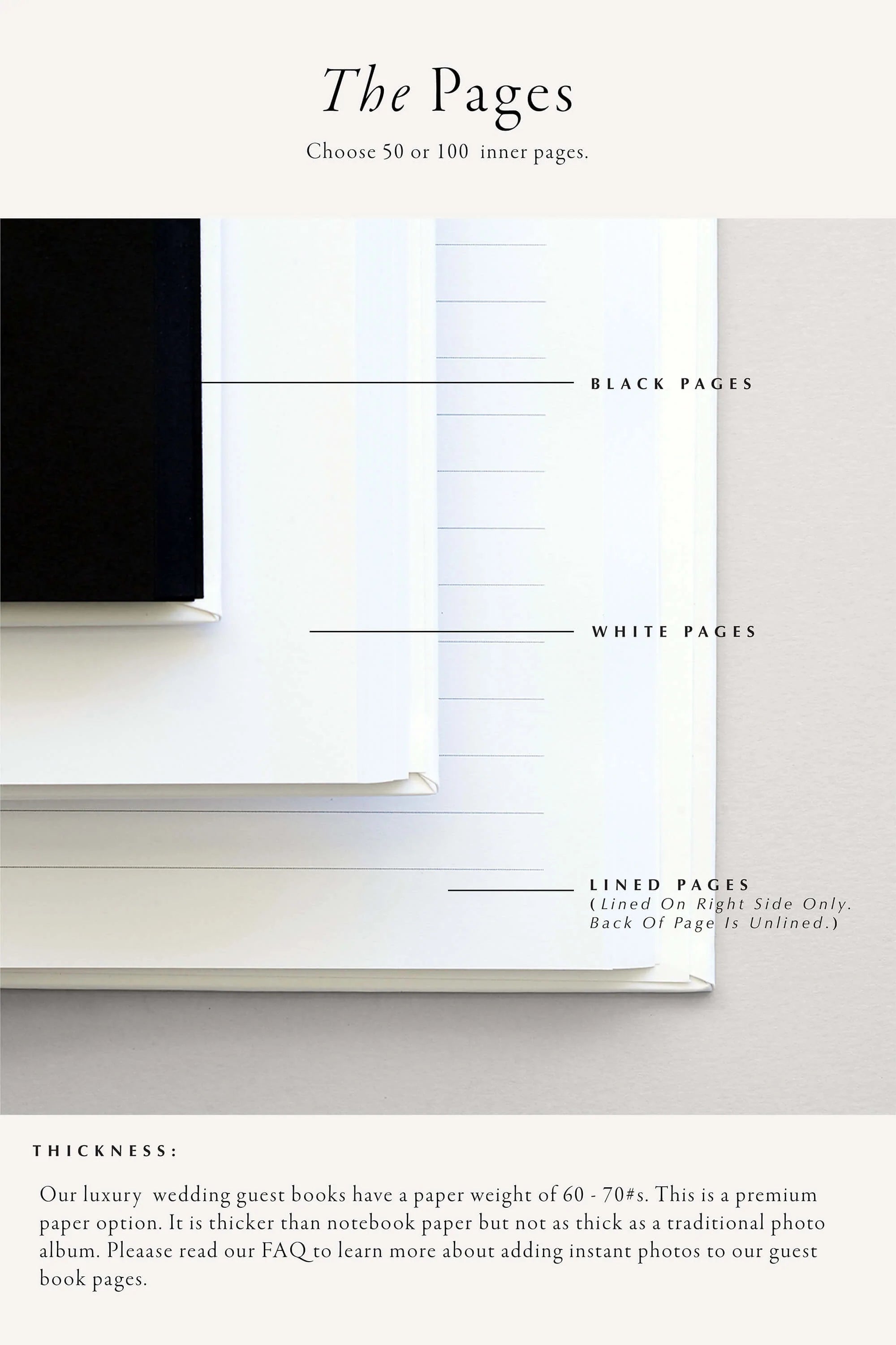 Elegant Wedding Guest Book | The Ashley