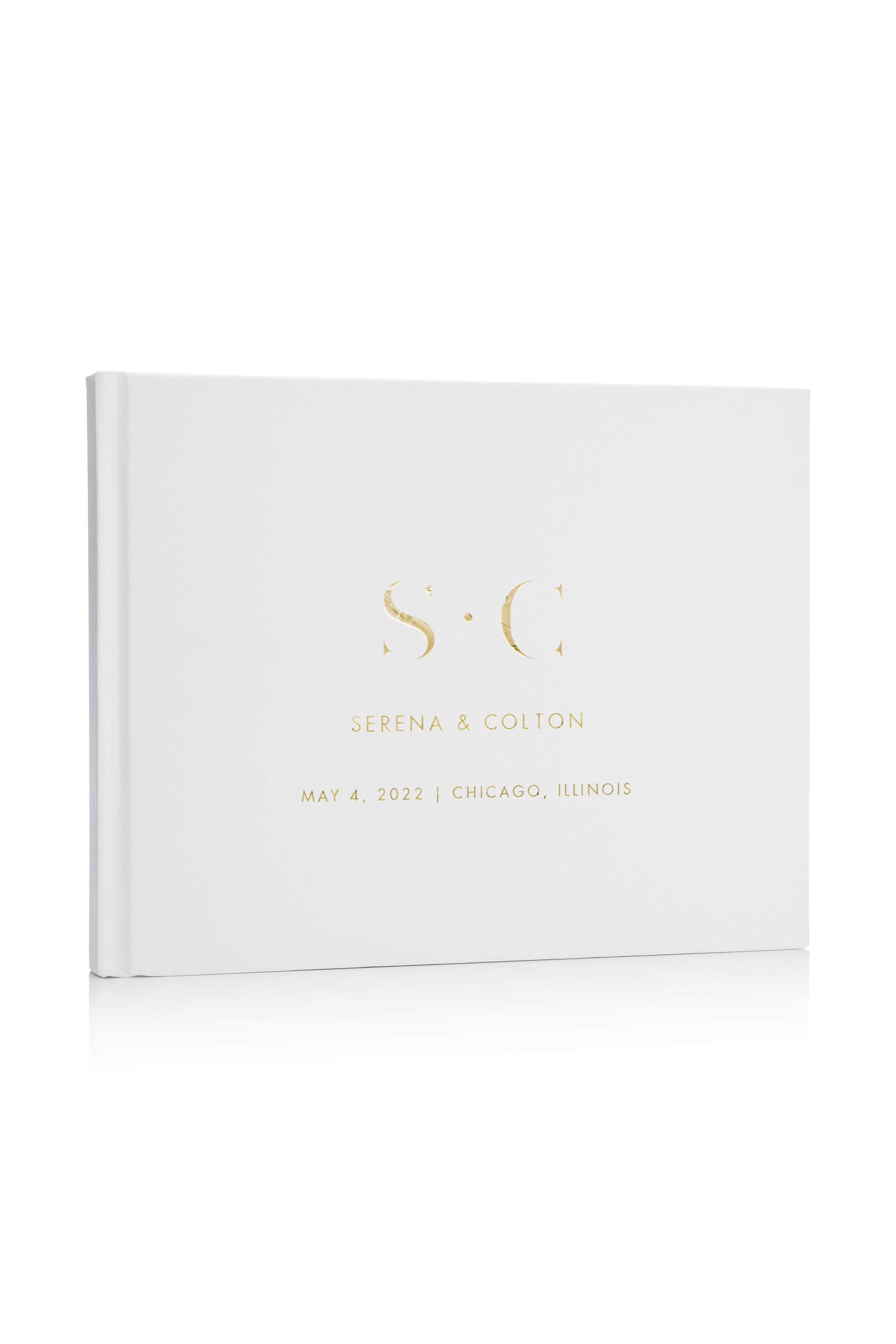 Wedding Guest Book With Initials Lily Roe Co