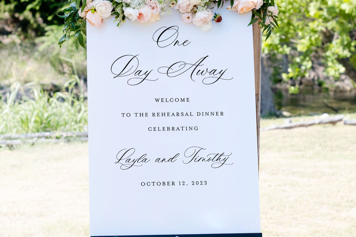 Getting Dinner Sign Rehearsal Dinner Signs