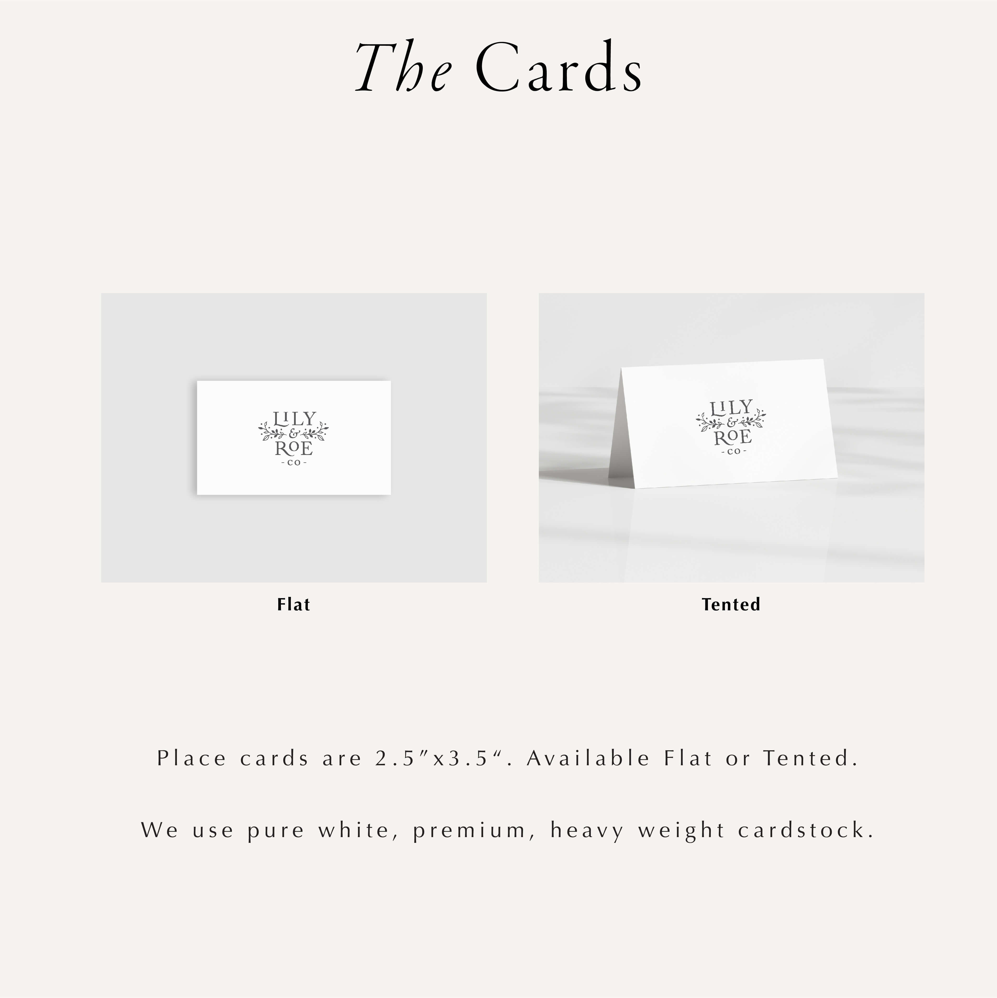Wedding Place Cards | The Isabella