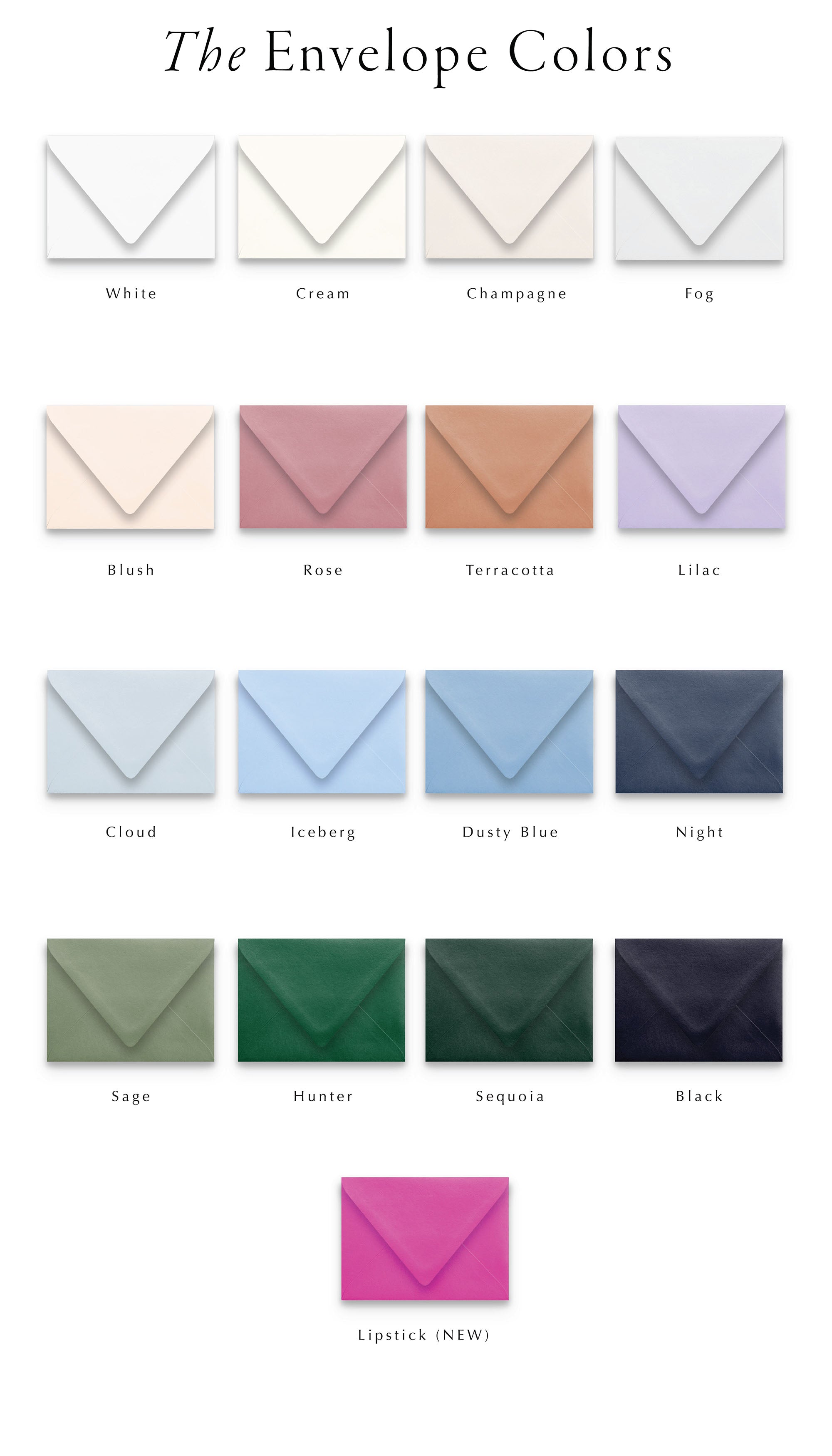 the envelope color guide