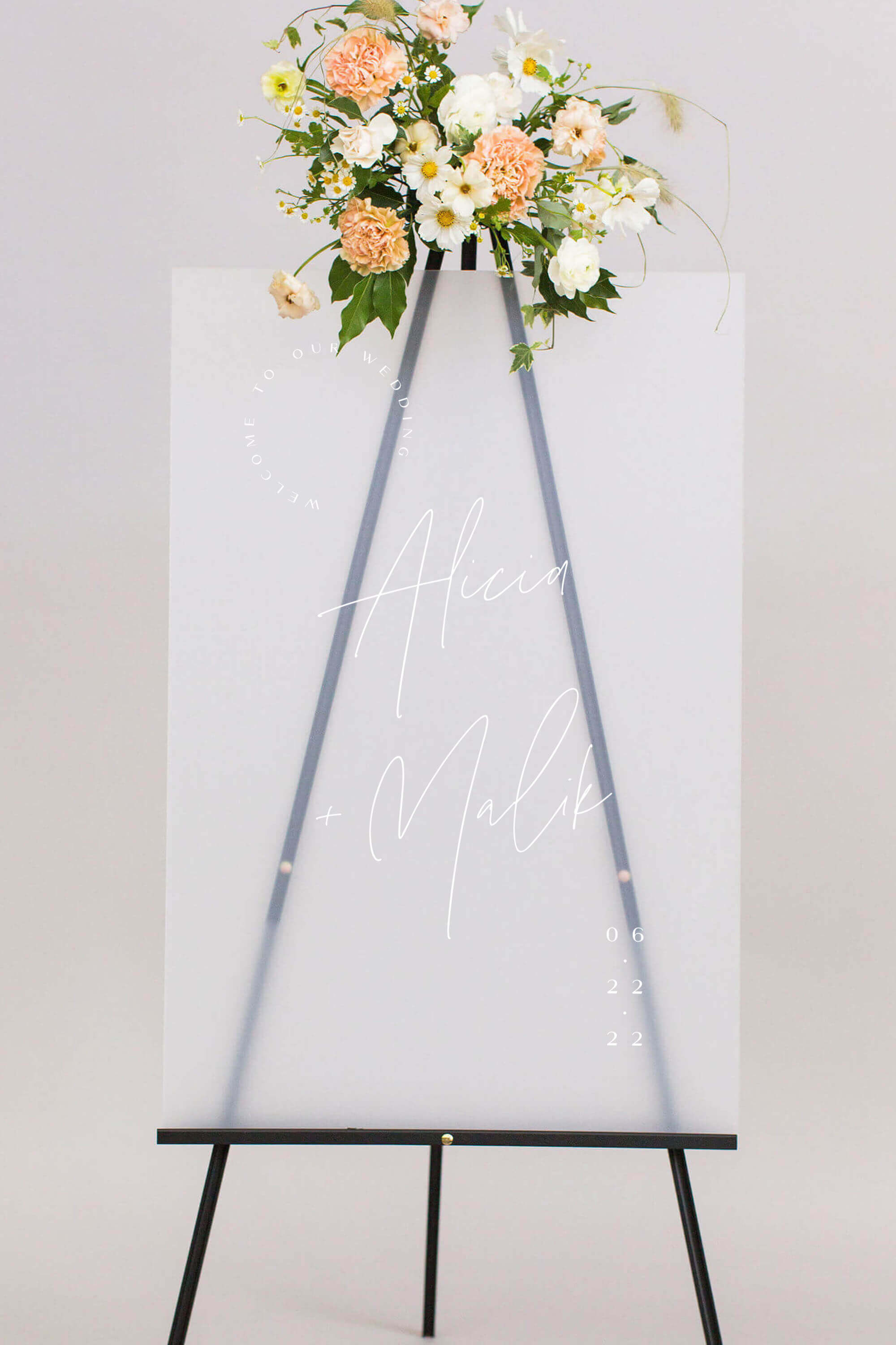Acrylic Sign For Wedding