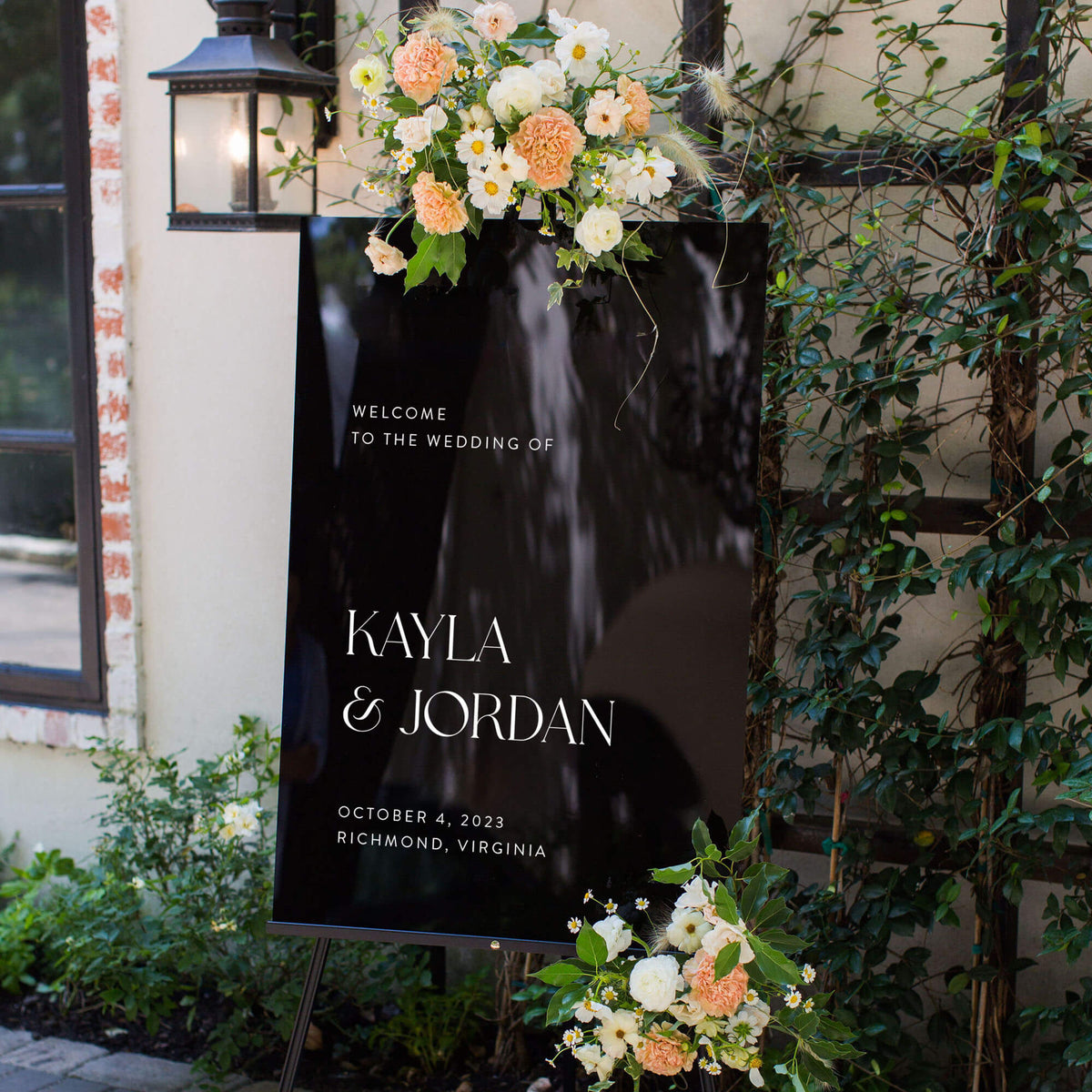 Blue Wedding Signage