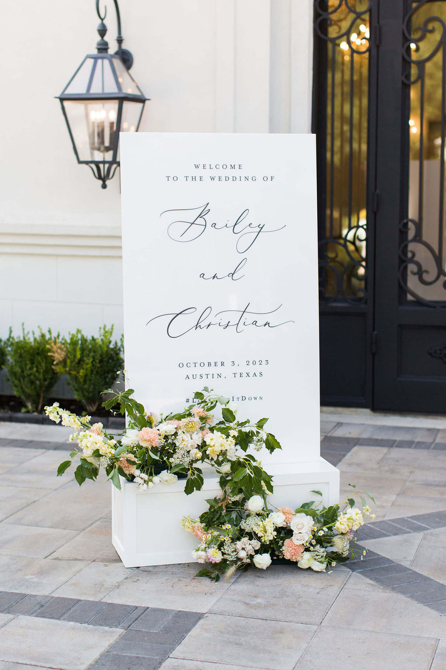 Acrylic Welcome To Our Wedding Signs | The Madison