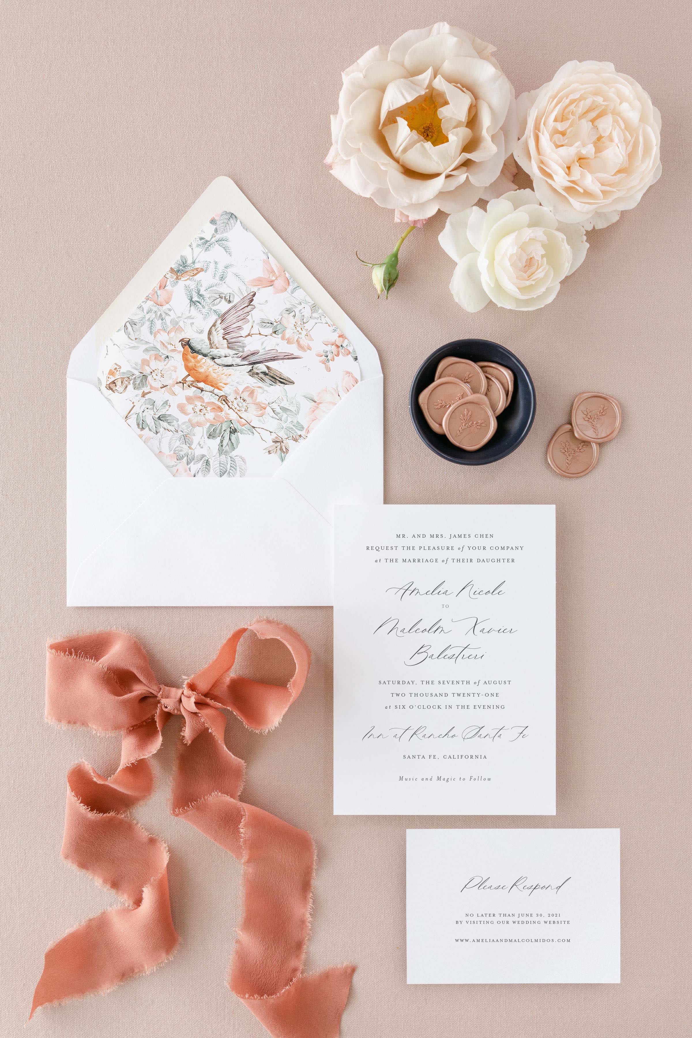 Romantic Wedding Invitation | The Amelia