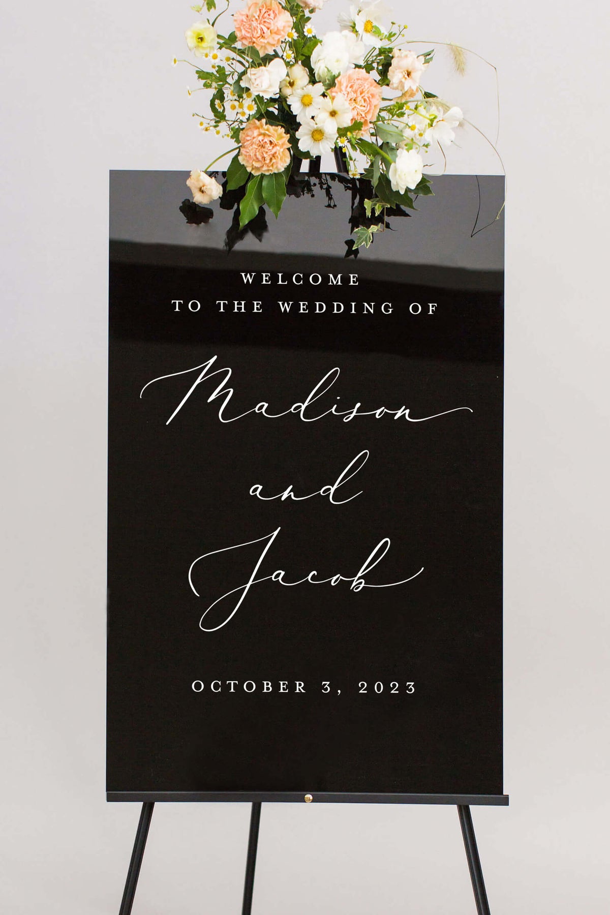 Acrylic Welcome To Our Wedding Signs | The Madison