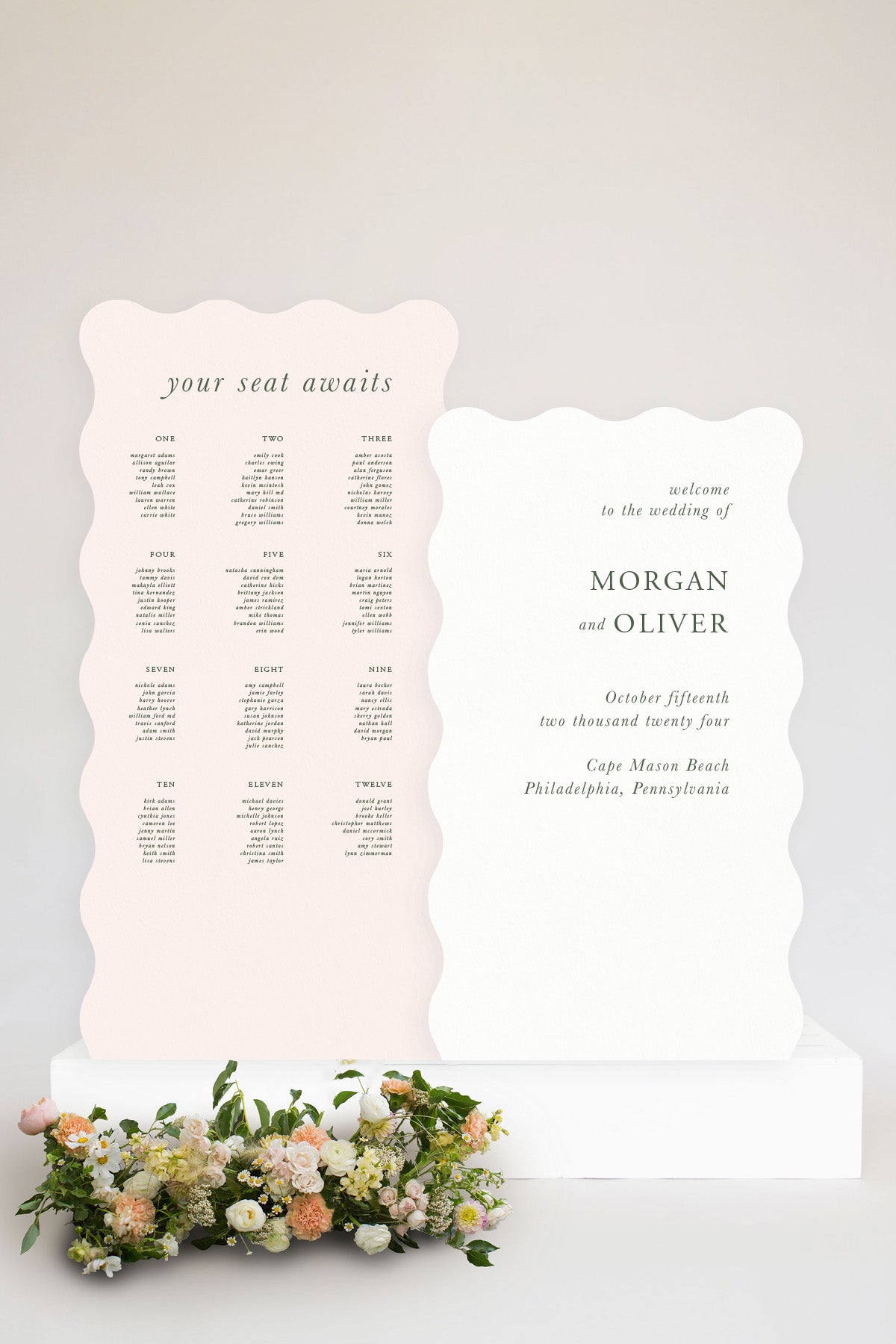 Blush Wedding Signage