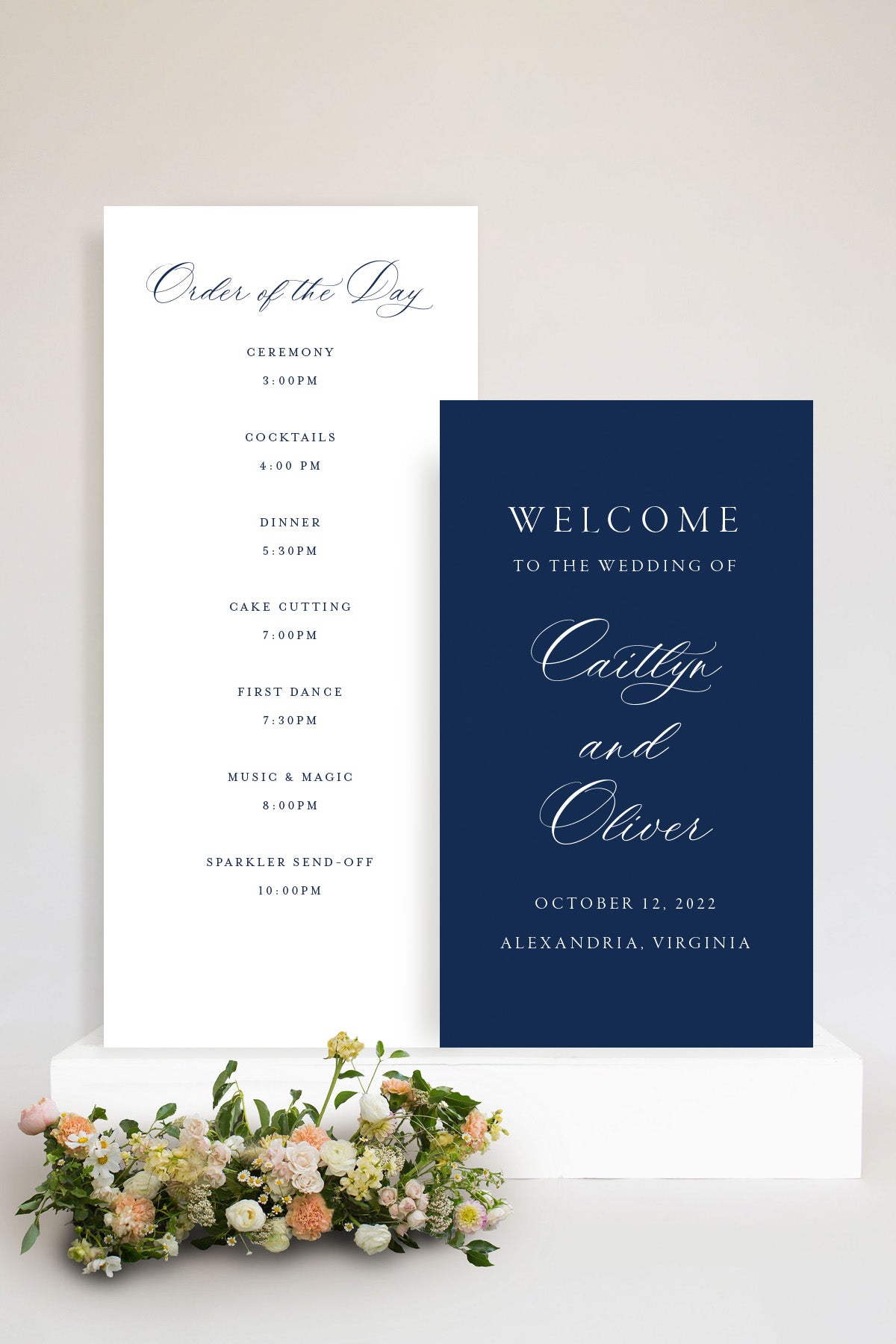 Order Of The Day Wedding Sign Lily Roe Co