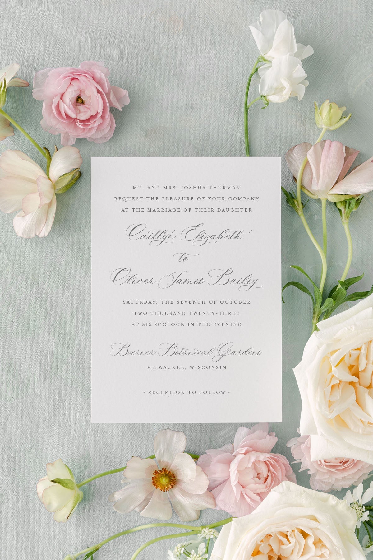 Classic Wedding Invitation Card