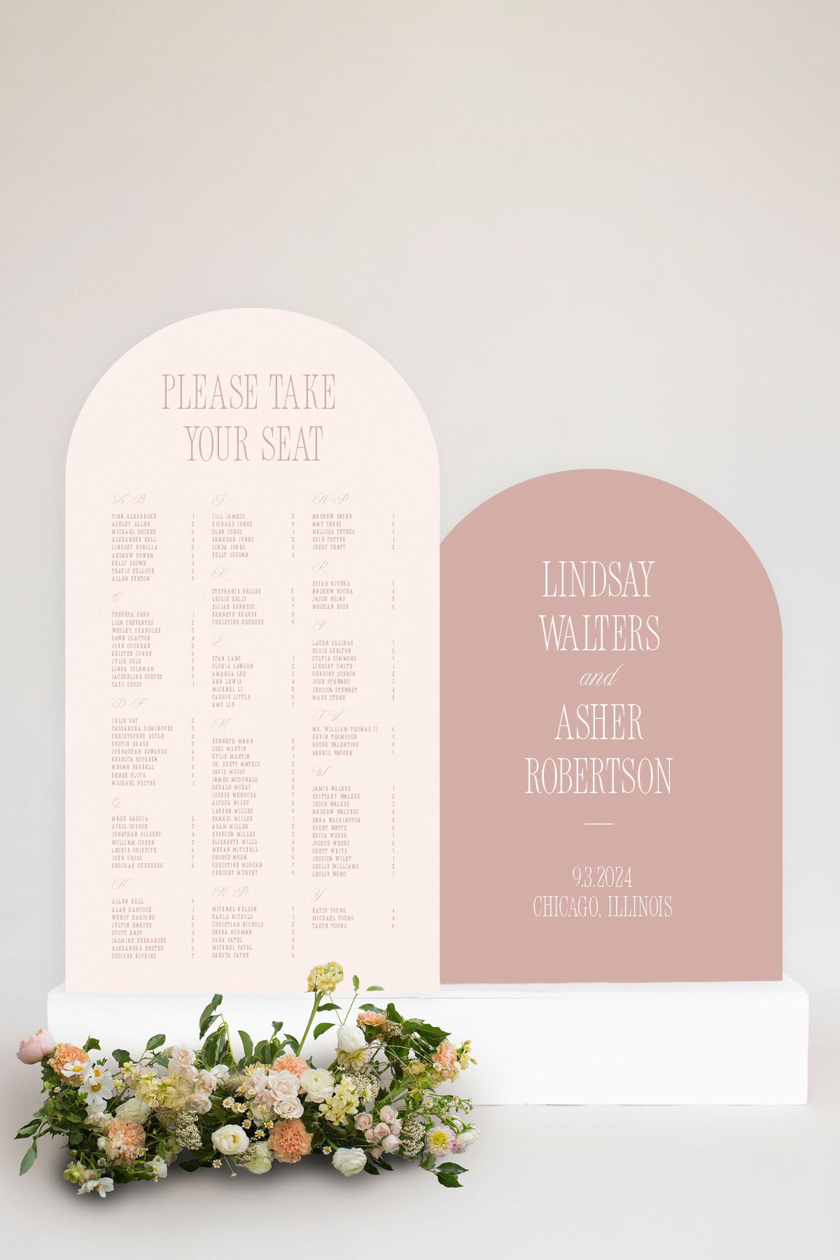 Wedding Ceremony Welcome Signs | The Lindsay