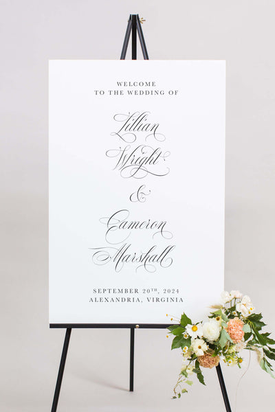 Foam Board Wedding Sign