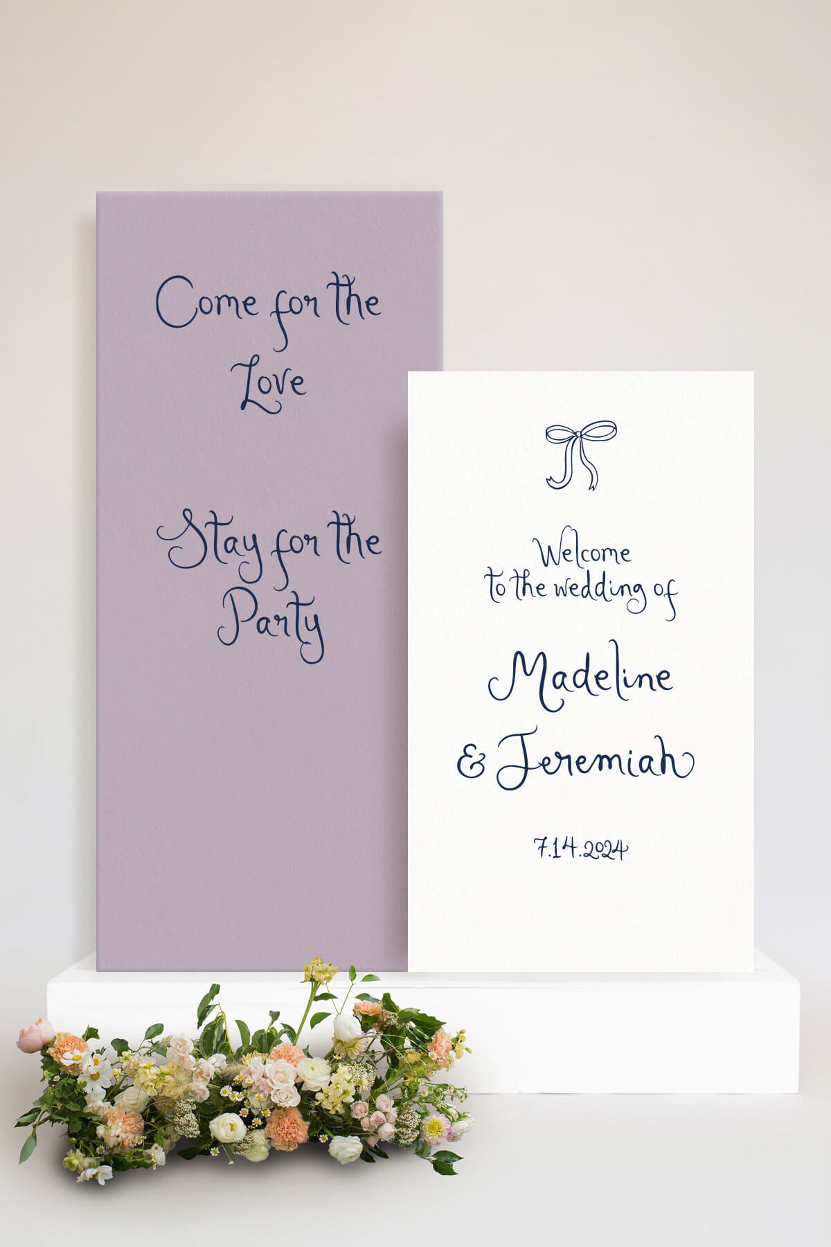 Garden Wedding Quote Signs