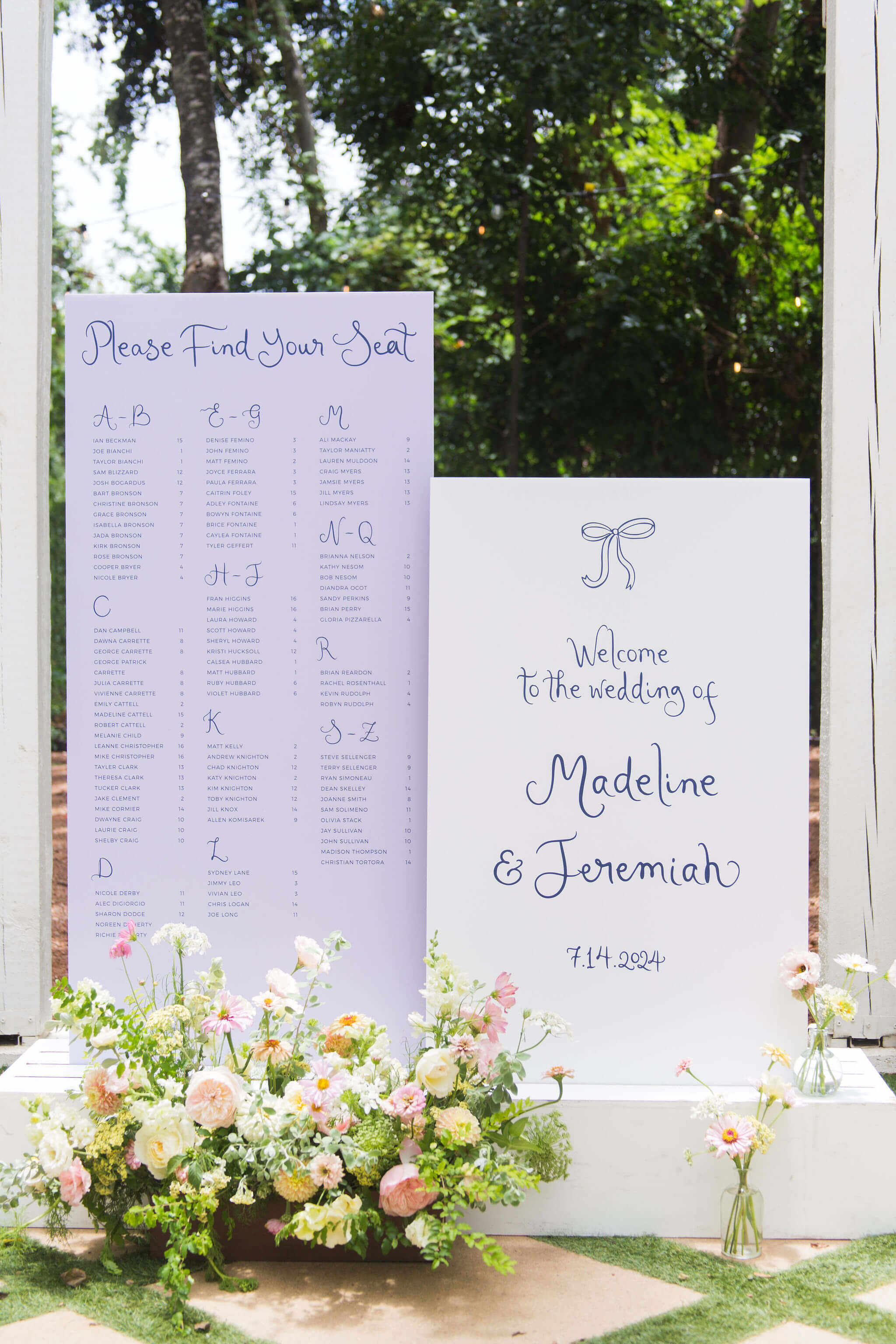 Garden Wedding Signage Set Lily Roe Co