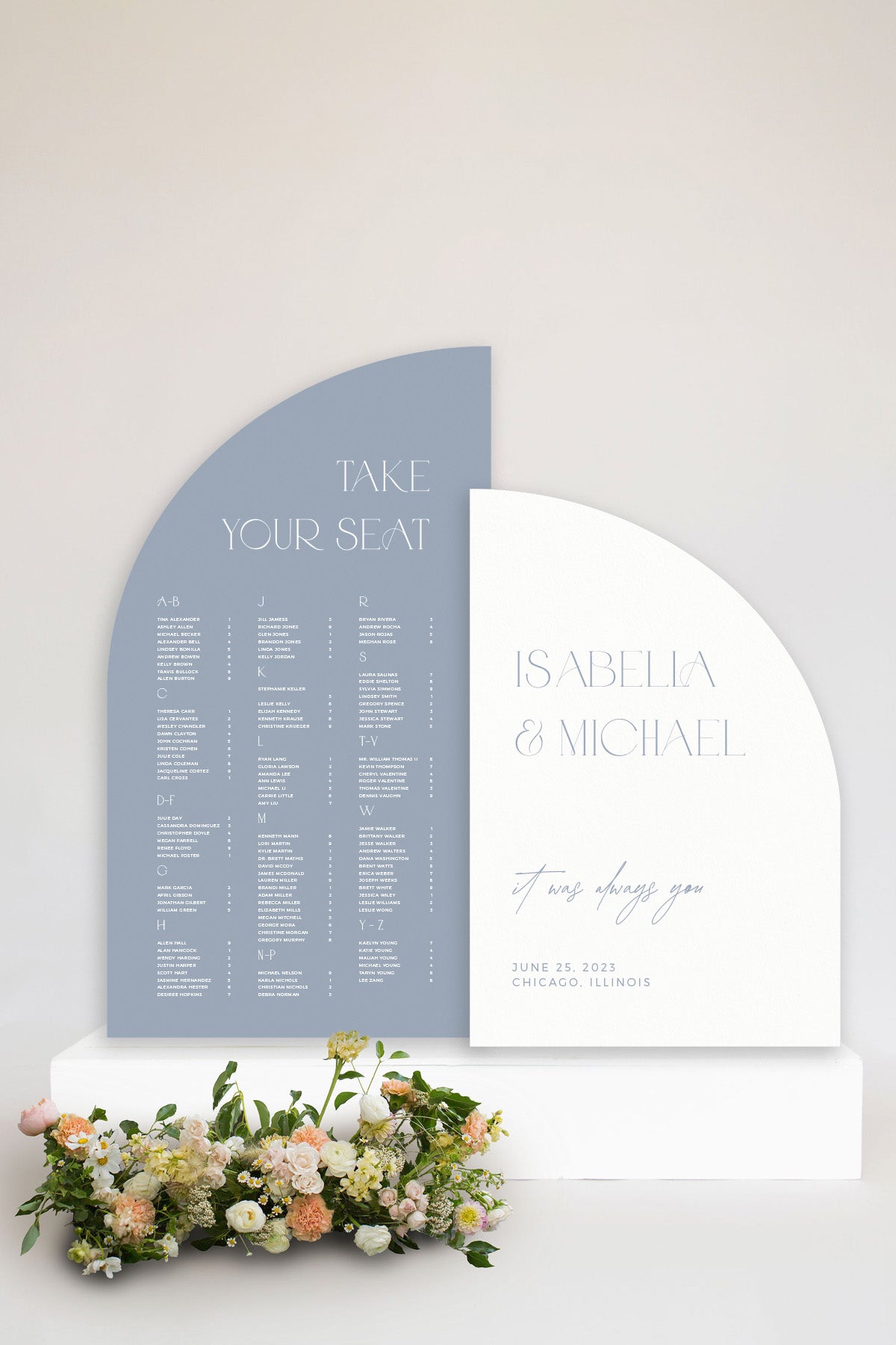 Wedding Welcome Sign Set | The Isabella