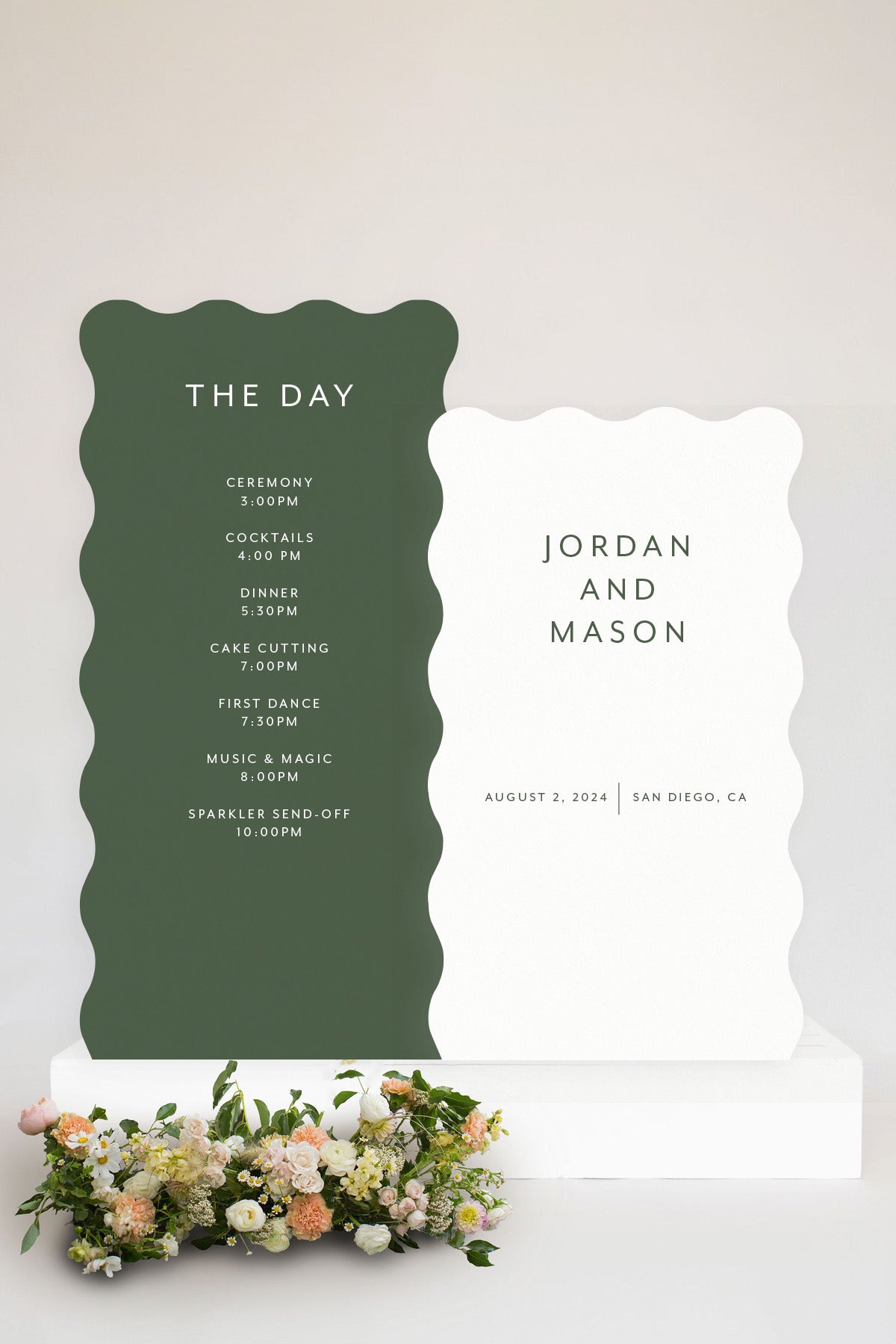 Wavy Wedding Sign Set | The Jordan