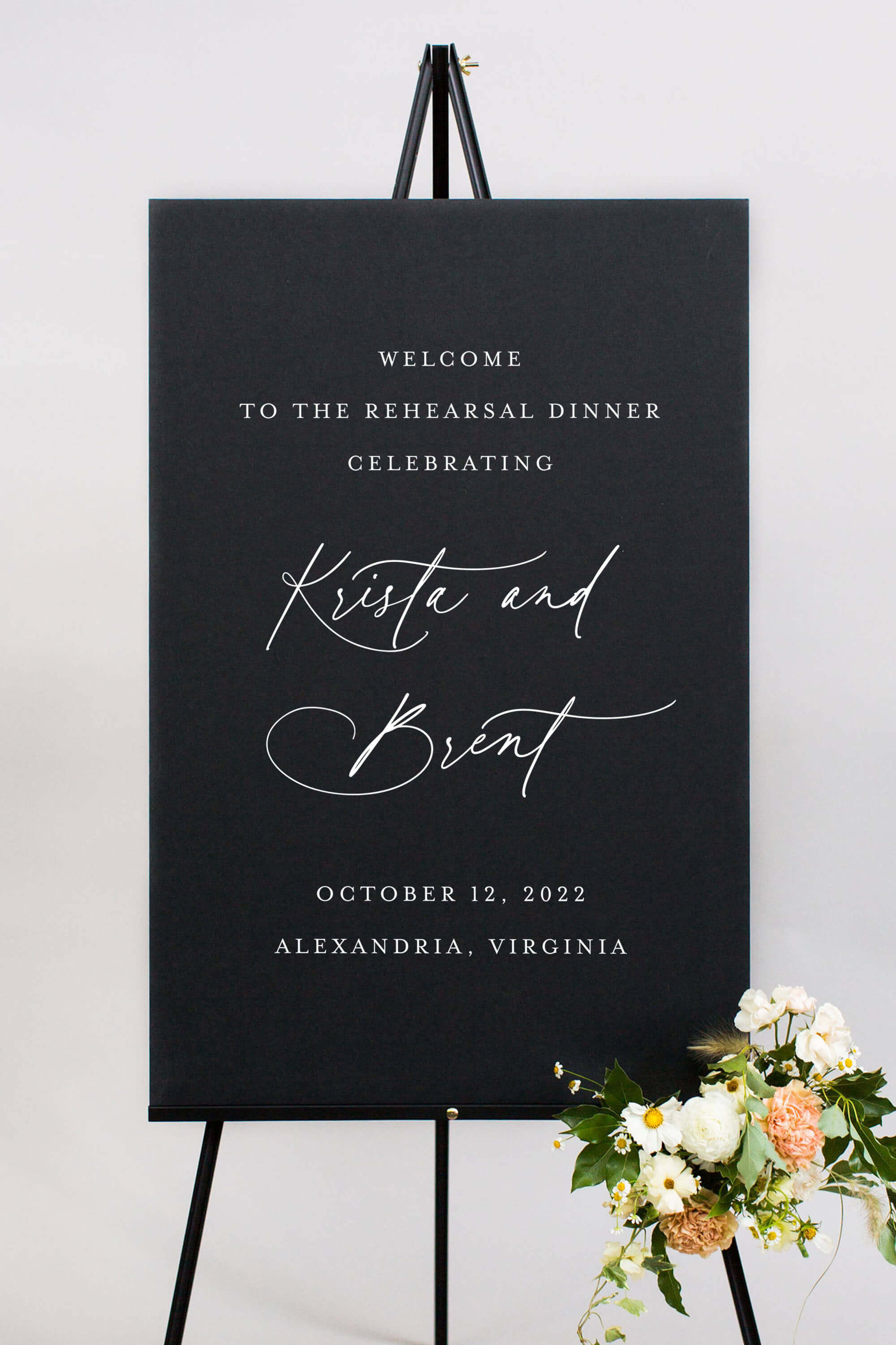 Dinner Welcome Sign | The Krista