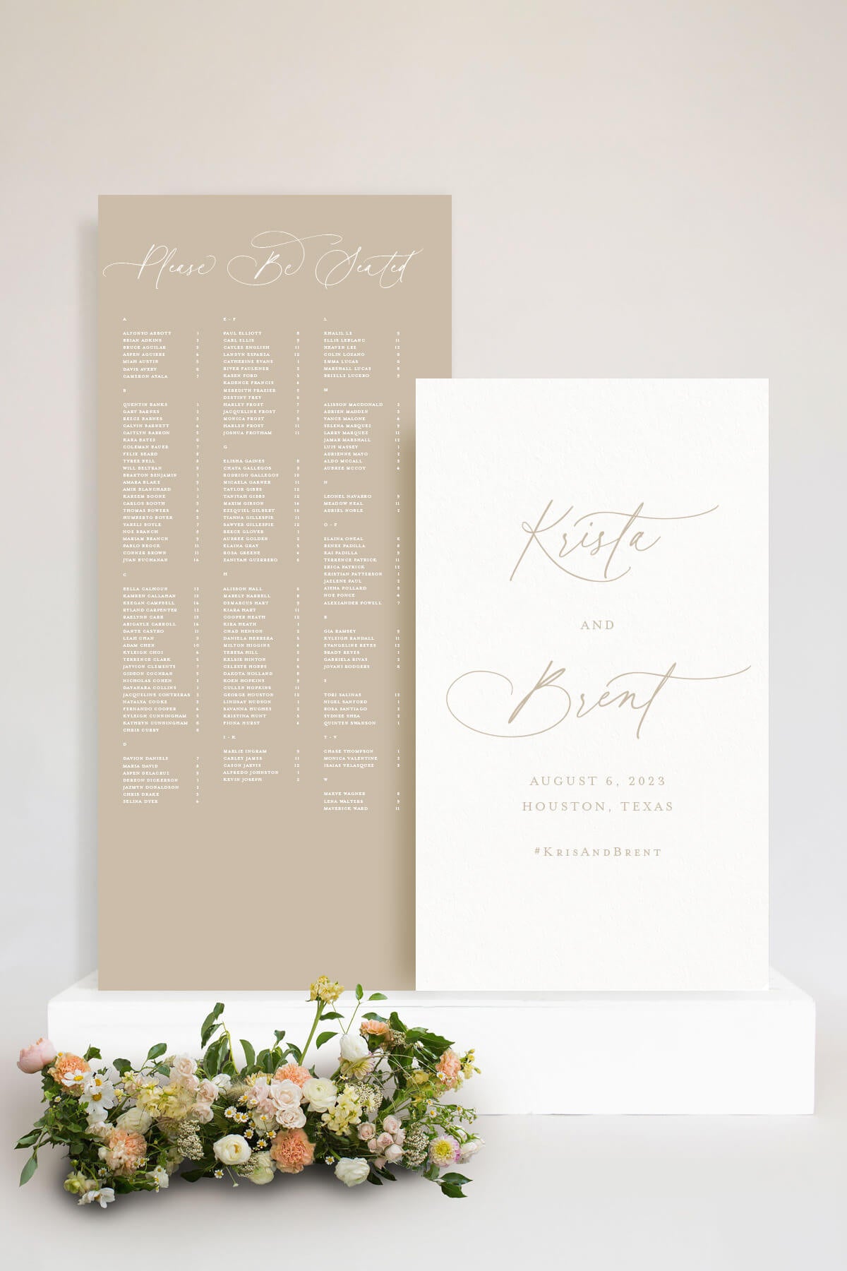 Please Be Seated Wedding Sign Lily Roe