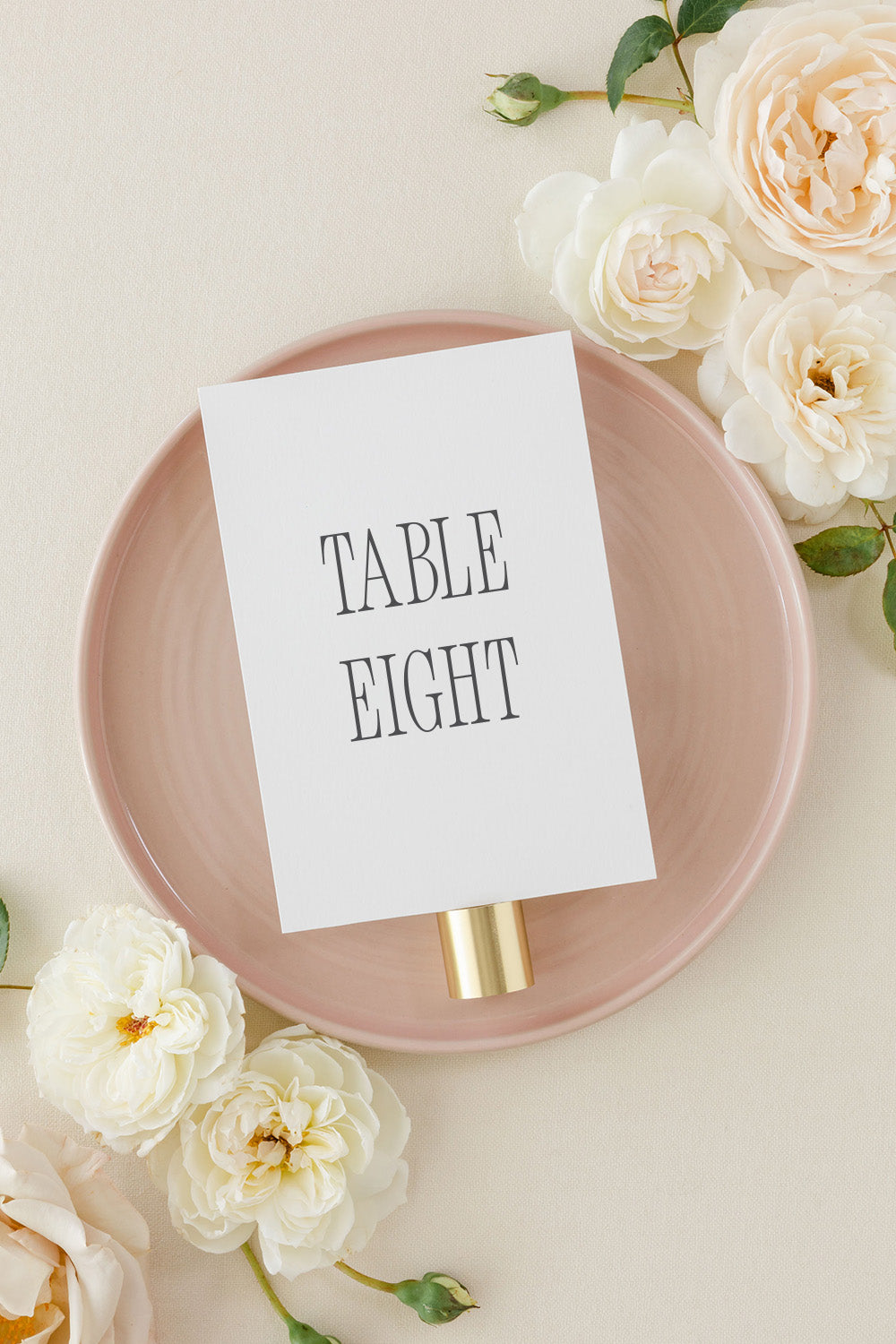 Table Number Cards