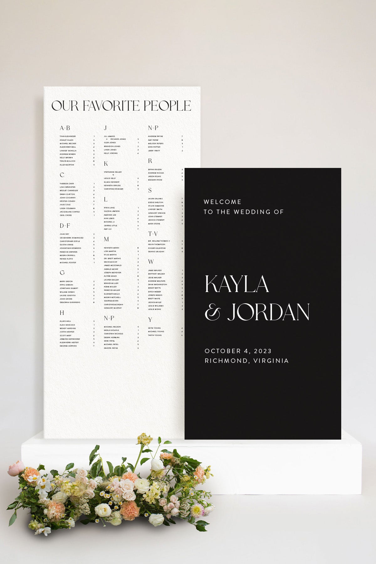 Wedding Ceremony Sign Set | The Kayla