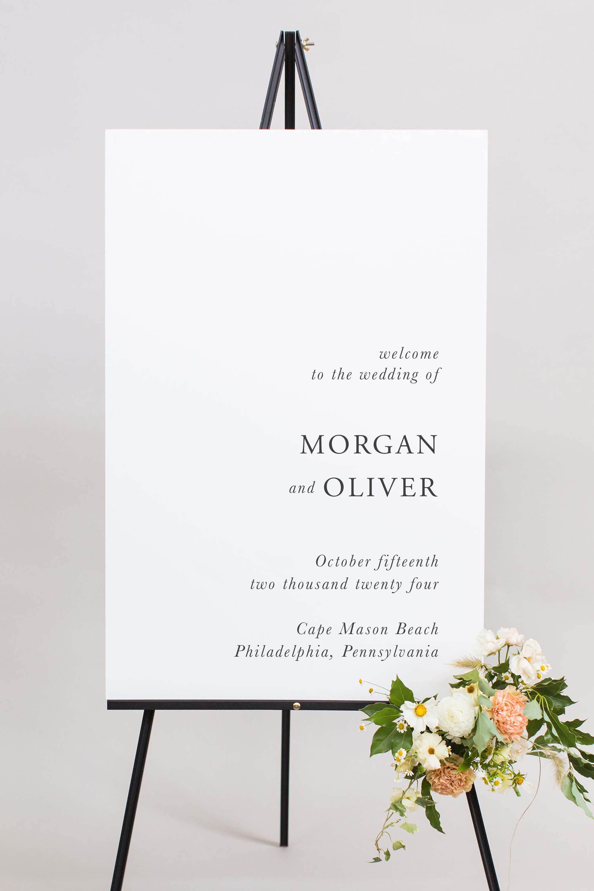 Wedding Welcome Sign | The Morgan