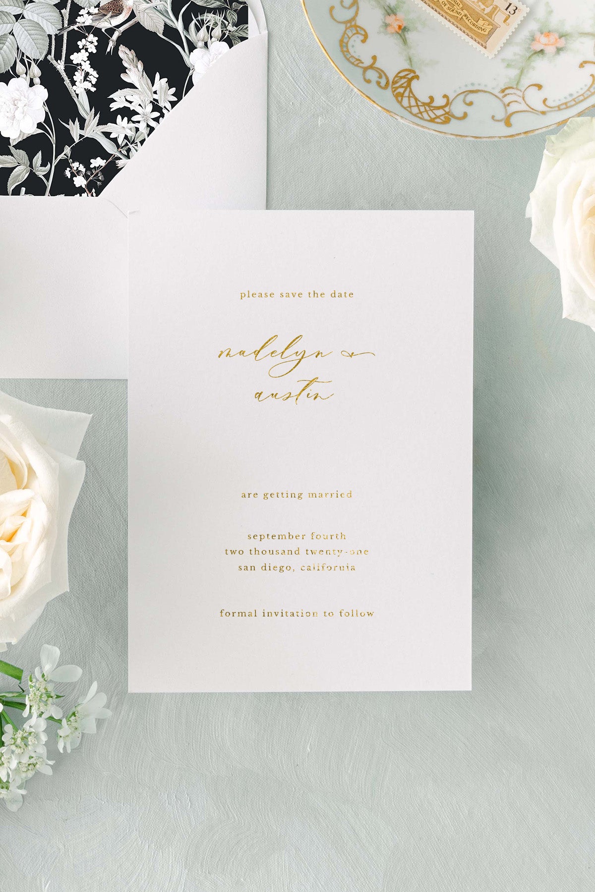 Save The Date Foil Lily Roe Co