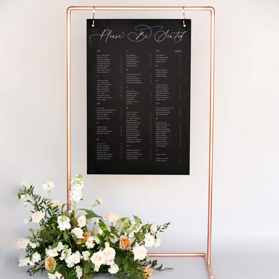 Sign Table Wall Wedding Table Sign | The Krista