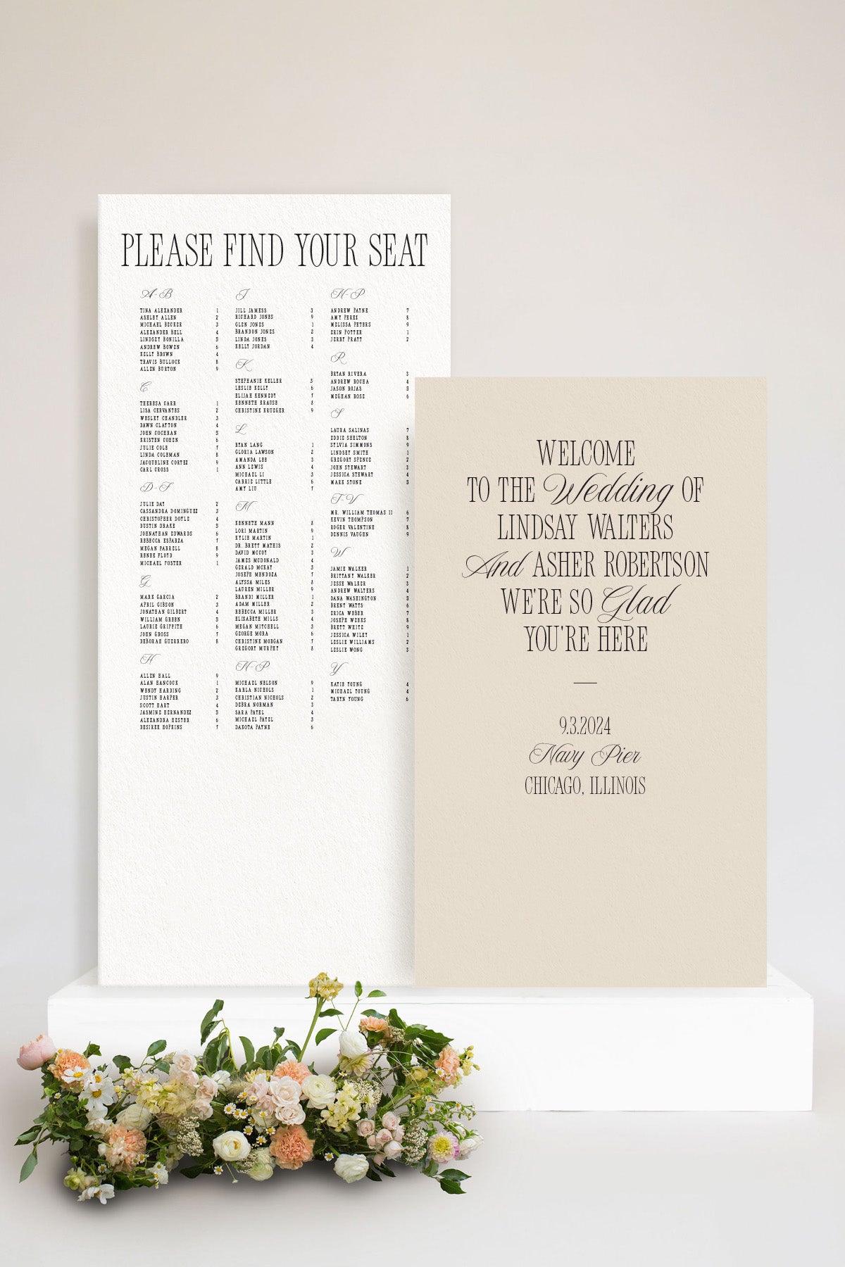 Unique Wedding Seating Chart