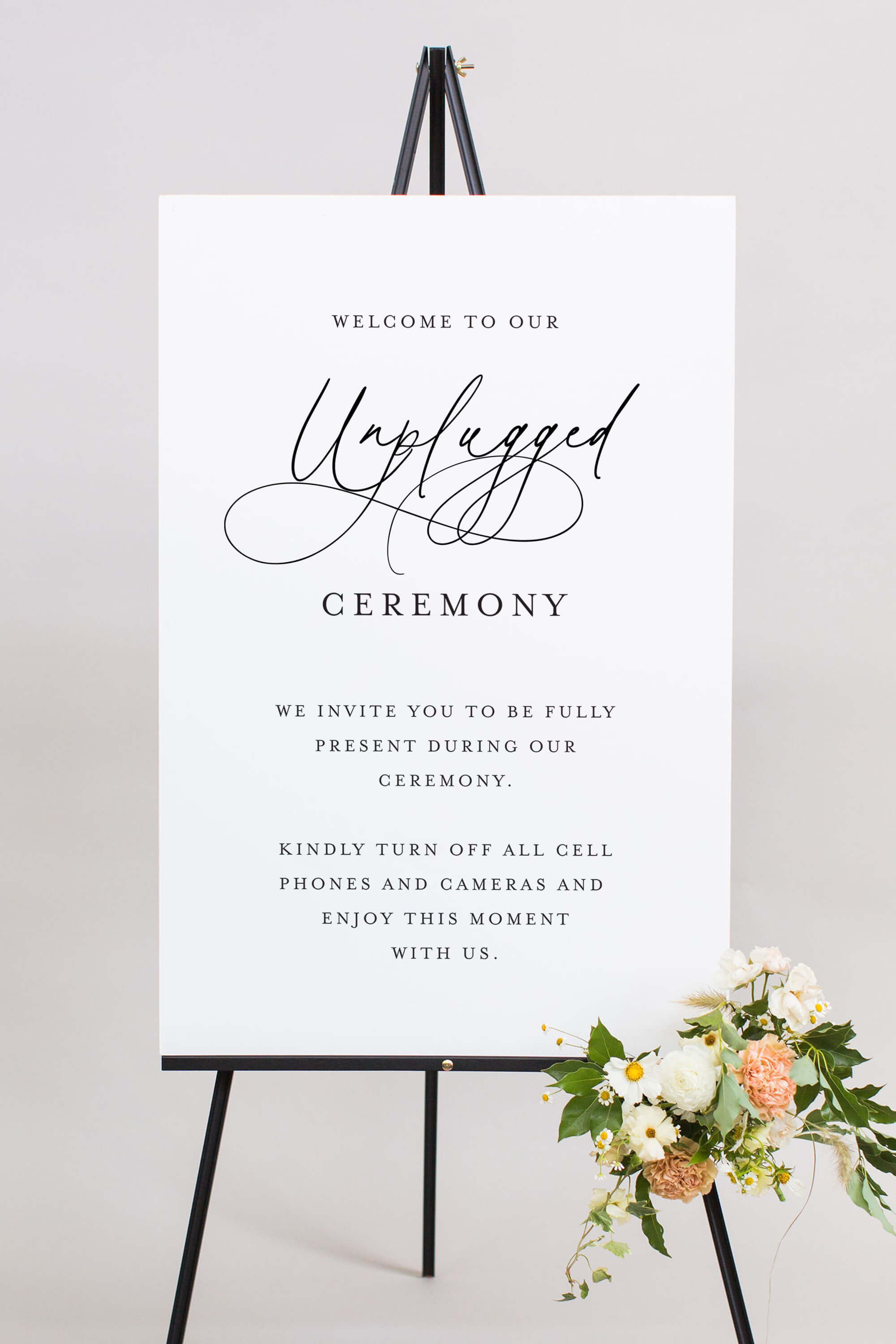 The Krista | Unplugged Ceremony Sign