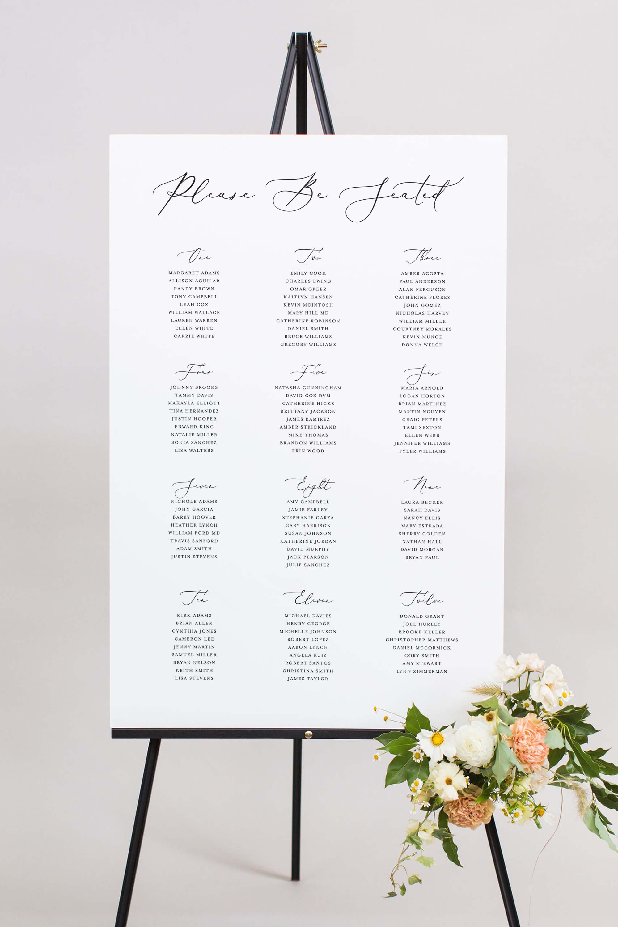 Wedding Seating Chart Ideas The Madison   Wedding Seating Chart Ideas Lily Roe Co 