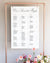 Wedding Seating Chart Sign Lily Roe Co