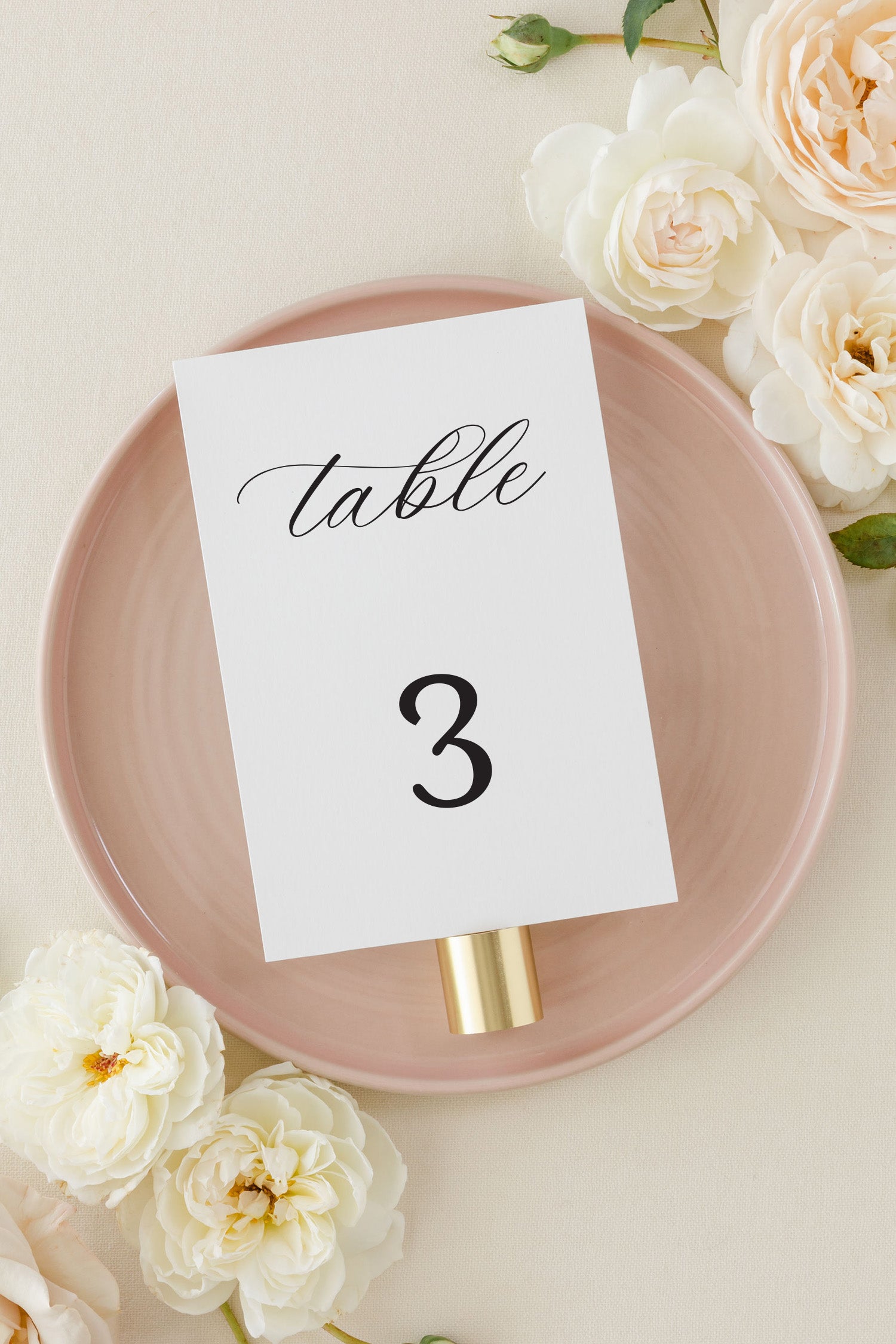 Wedding Table Number Cards Lily Roe Co.