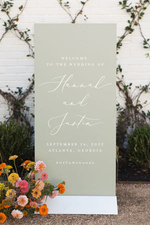 Acrylic Welcome To Our Wedding Signs | The Madison
