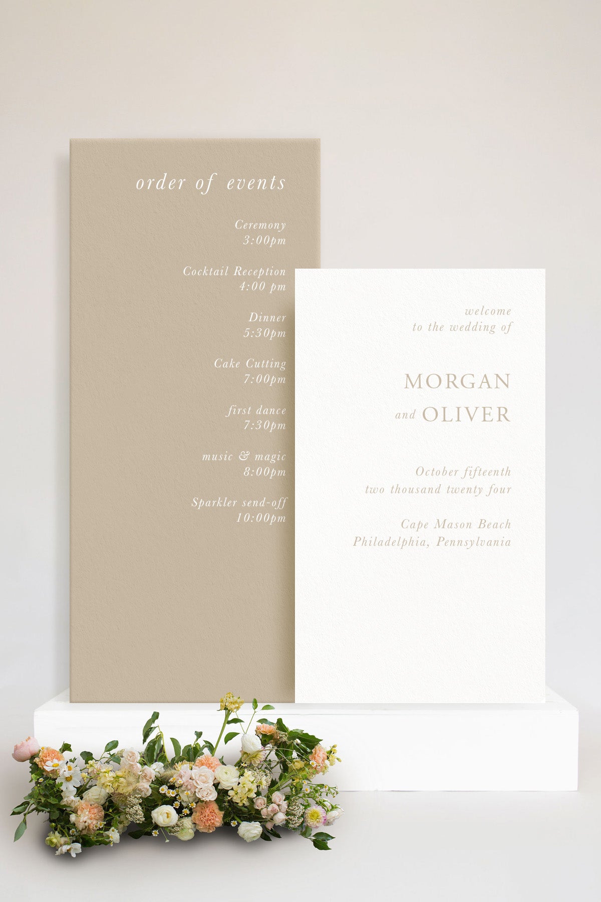 Wedding Ceremony Sign Set | The Morgan