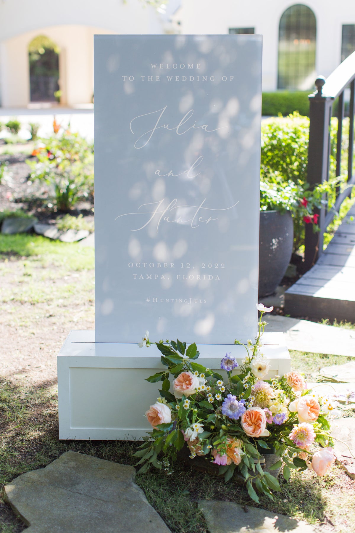 Acrylic Welcome To Our Wedding Signs | The Madison