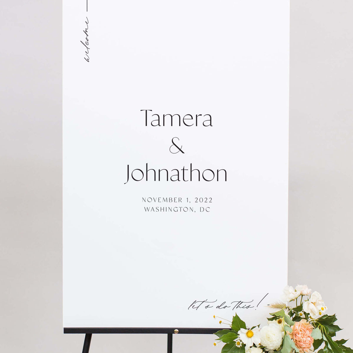 Welcome To Wedding Sign | The Tamera