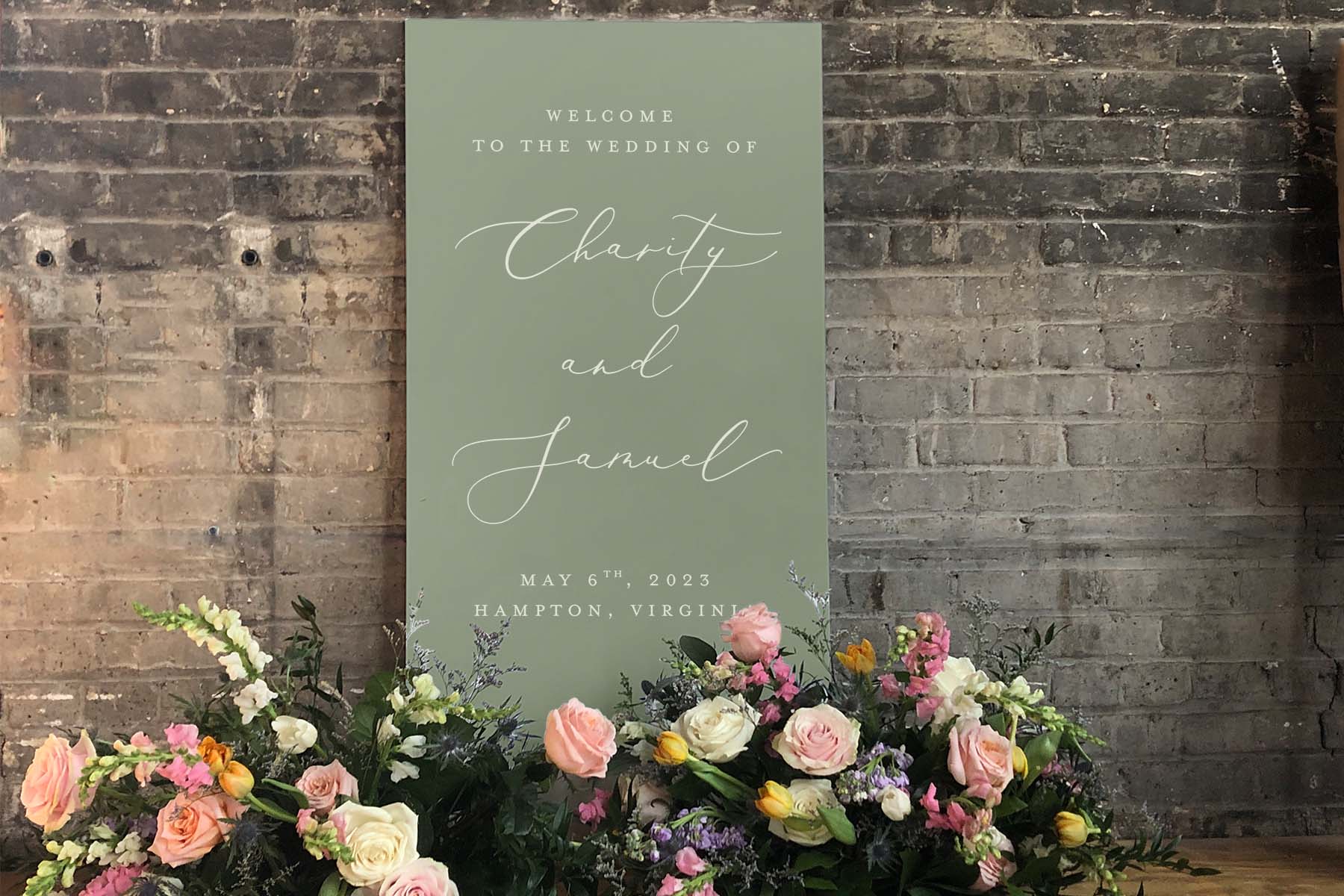 Welcome To Our Wedding Sign Foam Board Lily Roe Co