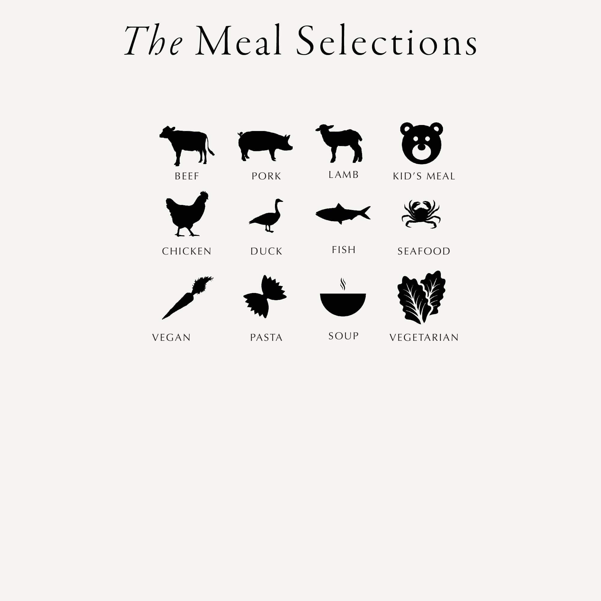 a black and white poster with different types of food