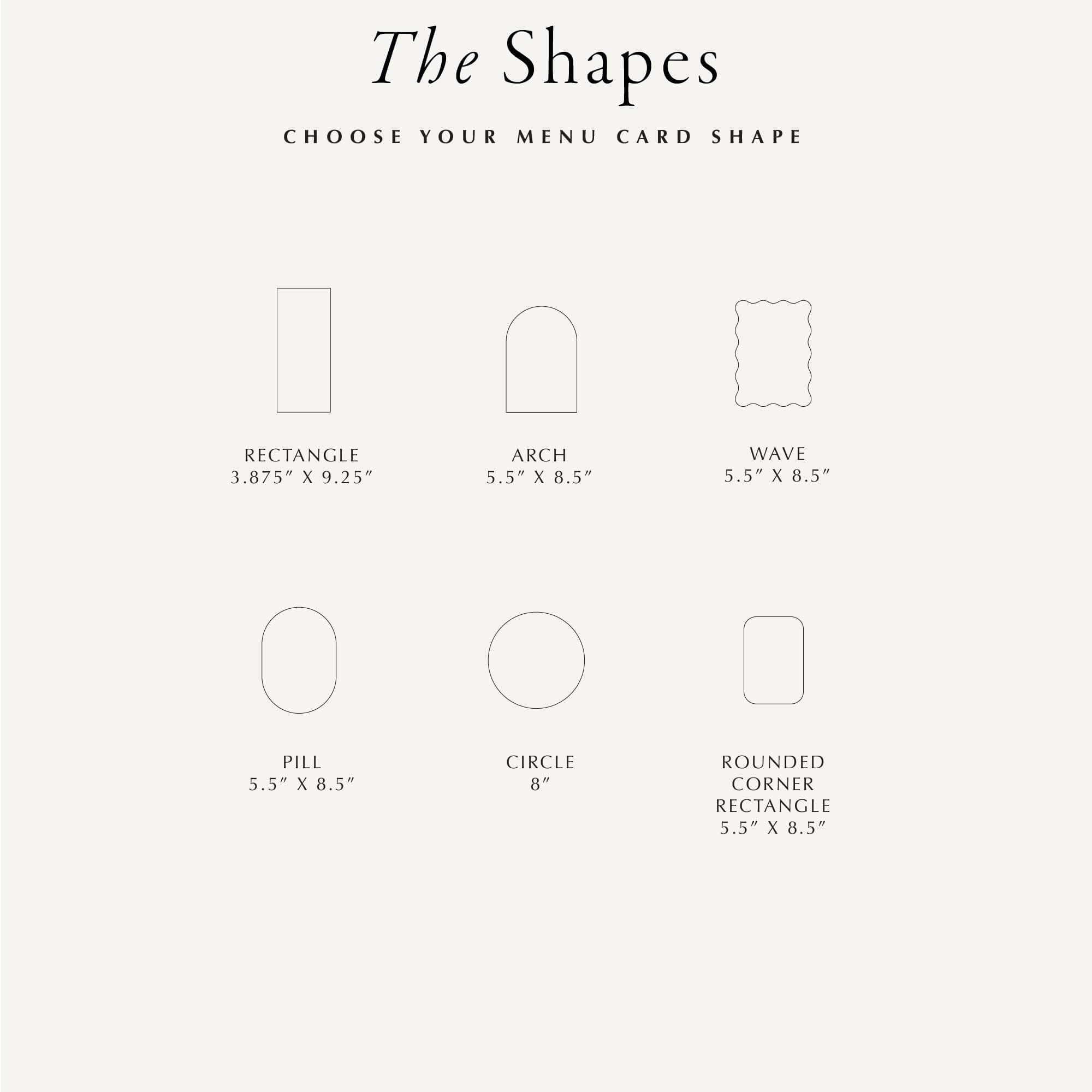 the shapes of a square, circle, and rectangle