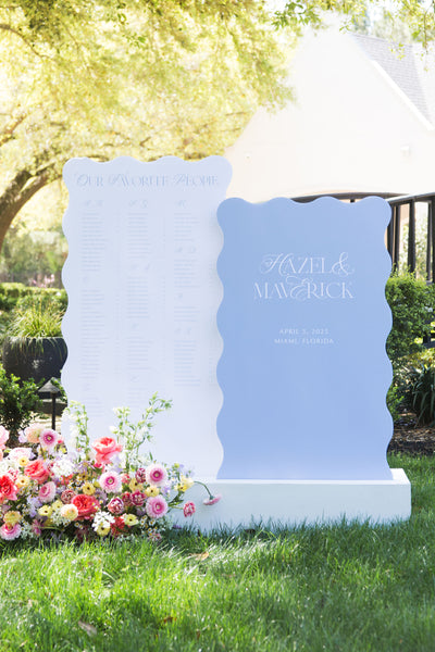 Wavy Wedding Signs Lily Roe Co