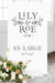 What size wedding sign should I get extra extra large lily roe co