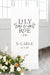 What size wedding sign should I get extra large lily roe co