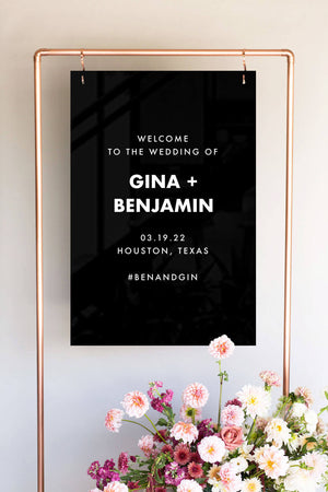 Wedding Welcome Sign Acrylic | The Gina