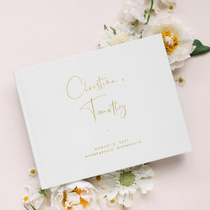 Modern Wedding Guest Book Lily Roe Co 2