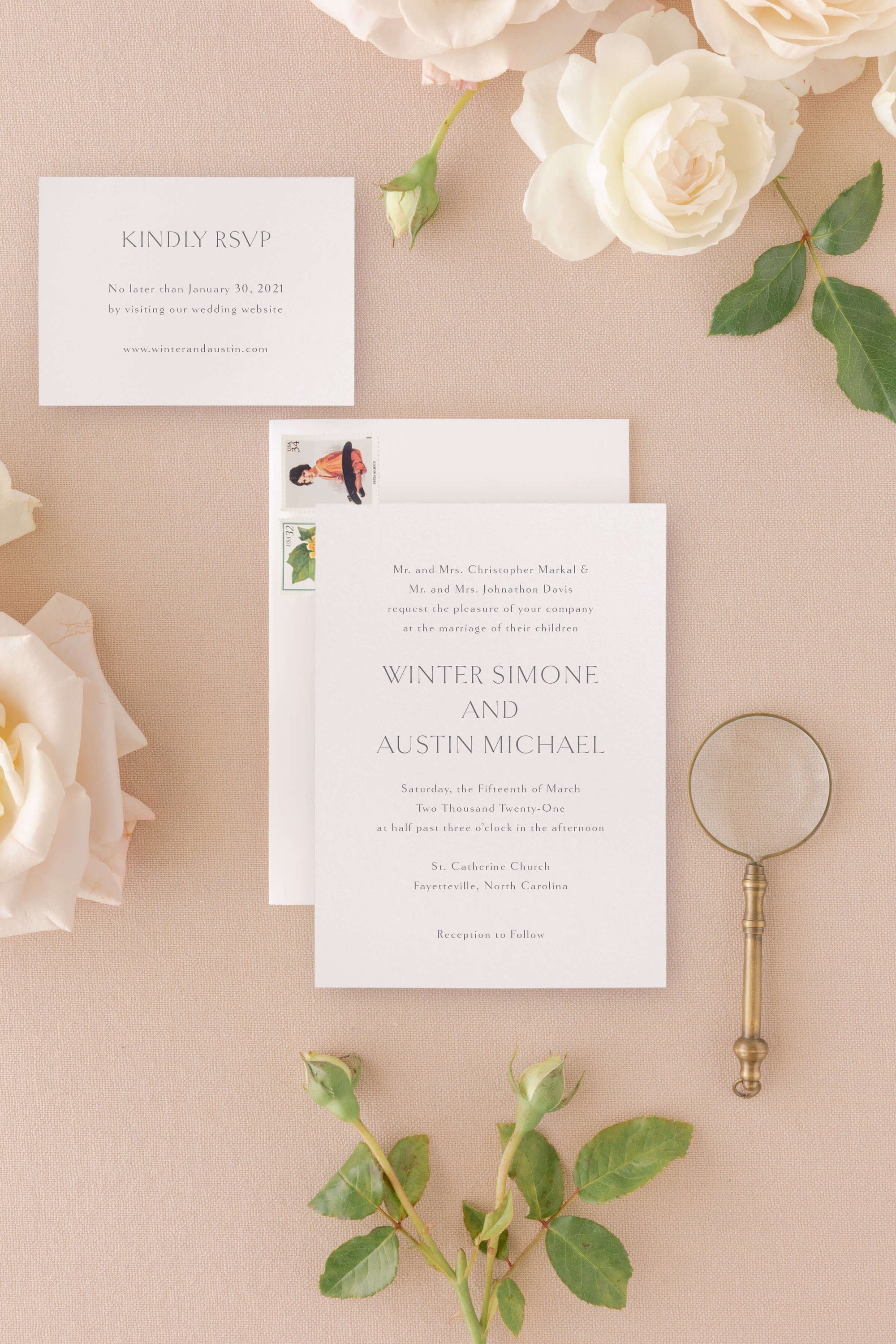 Classic-Wedding-Invitation-Lily-Roe-Co