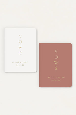 Custom Vow Booklets | The Lauren