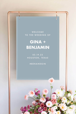 Wedding Welcome Sign Acrylic | The Gina