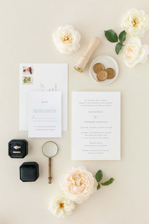 Elegant Wedding Invitation Card | The Bailey
