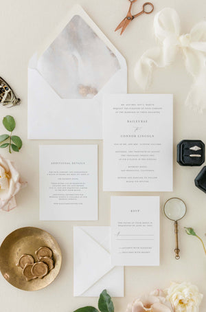 elegant wedding invitation card lily roe co