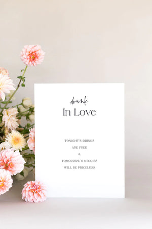 drunk in love bar sign wedding Lily Roe Co